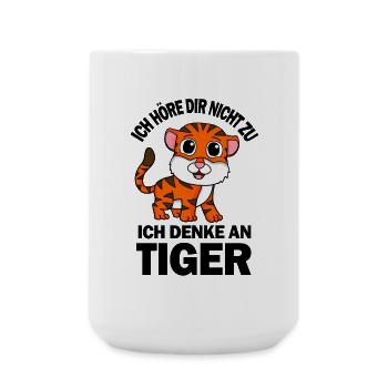 Tier Tiger - Große Tasse 440 ml - Weiß - Vorne