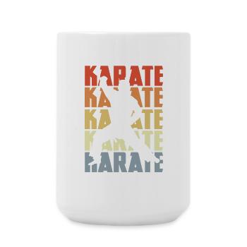 Retro Karate - Large Mug 440 ml - white - Front