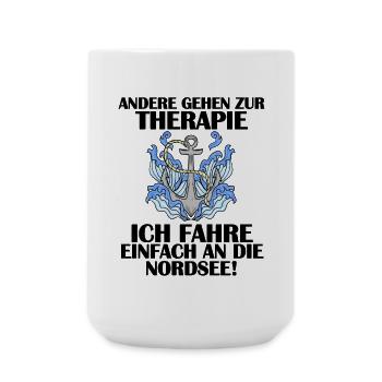 Nordsee Spruch - Große Tasse 440 ml - Weiß - Vorne
