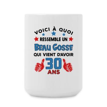 30 ans anniversaire homme cadeau humour drôle - Grande tasse 440 ml - blanc - Devant
