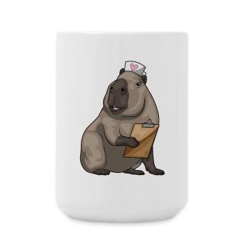 Wasserschwein Krankenschwester  - Große Tasse 440 ml - Weiß - Vorne