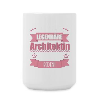 Lustiger Spruch für Architektin – Geschenkidee - Große Tasse 440 ml - Weiß - Vorne