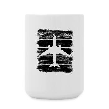 Flugzeuge - Große Tasse 440 ml - Weiß - Vorne