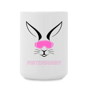 Après-Ski Pistenbunny Adventures - Große Tasse 440 ml - Weiß - Vorne