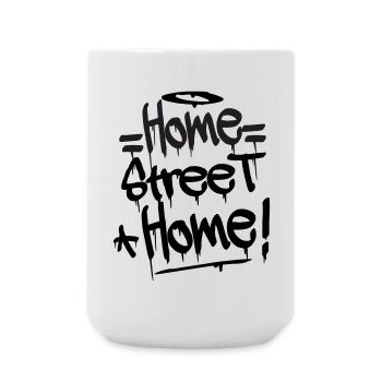 Home Street Home - Große Tasse 440 ml - Weiß - Vorne