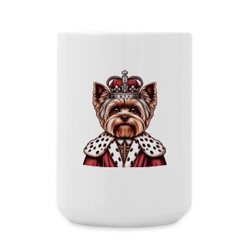 Yorkshire Terrier King - Large Mug 440 ml - white - Front