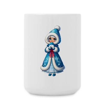 Ded Moroz Snegourotchka, Père Noël russe - Grande tasse 440 ml - blanc - Devant