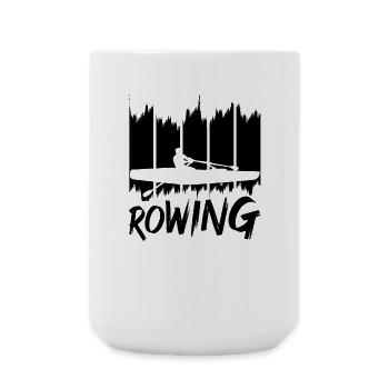 Row - Large Mug 440 ml - white - Front