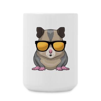 Lunettes de soleil Hamster - Grande tasse 440 ml - blanc - Devant