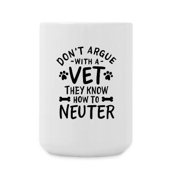 Funny Veterinarian Joke - Large Mug 440 ml - white - Front