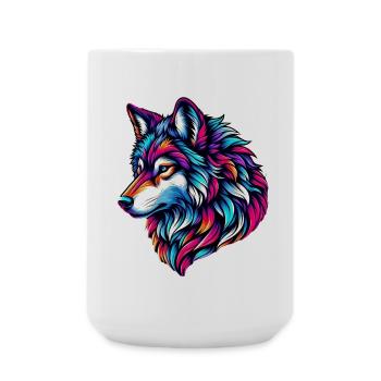 Loup - Grande tasse 440 ml - blanc - Devant