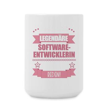 Softwareentwicklerin Codeexpertin süßes Geschenk - Große Tasse 440 ml - Weiß - Vorne