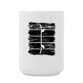 Skateboard - Large Mug 440 ml - white - Front