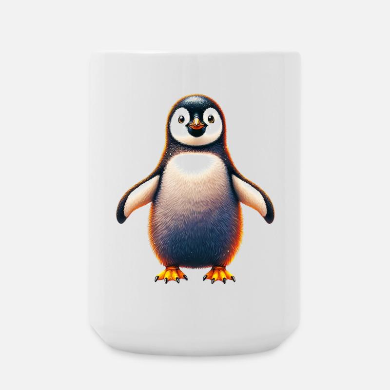 Pinguin - Große Tasse 440 ml - Weiß