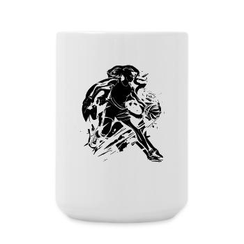 Basketball Lover - Large Mug 440 ml - white - Front