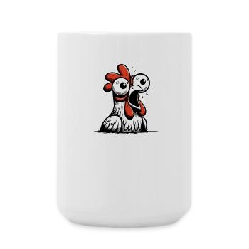 trying to hendl this huhn spruch dialekt mundart - Große Tasse 440 ml - Weiß - Vorne