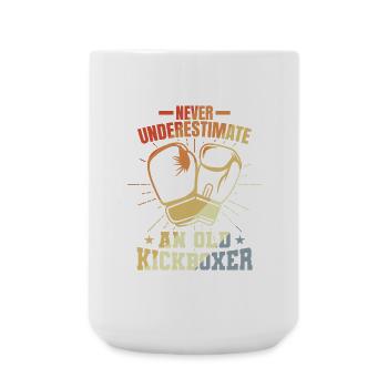 Kickboxer Grandfather - Large Mug 440 ml - white - Front