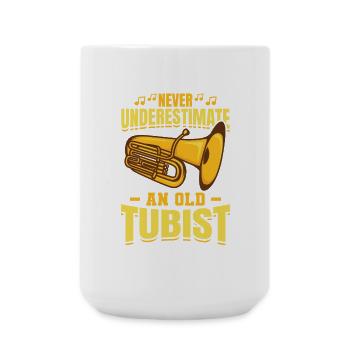 Tuba Grandfather - Large Mug 440 ml - white - Front