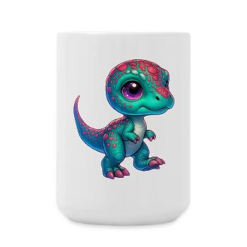 Dinosaurier - Große Tasse 440 ml - Weiß - Vorne