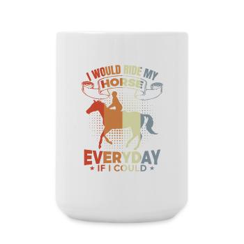 Reiter Inspiration - Große Tasse 440 ml - Weiß - Vorne