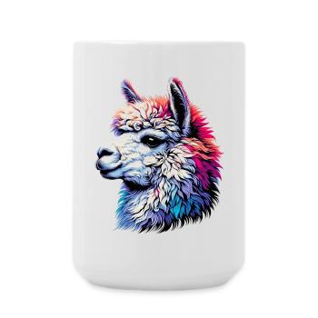Alpaca - Large Mug 440 ml - white - Front