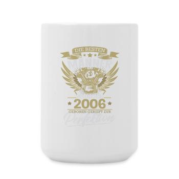 Die besten Männer wurden 2006 geboren - Große Tasse 440 ml - Weiß - Vorne