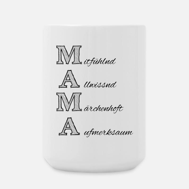 Mom, Dialect, Best Mom, Mother's Day - Large Mug 440 ml - white