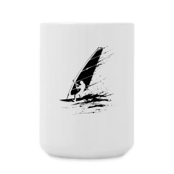Véliplanchistes - Grande tasse 440 ml - blanc - Devant