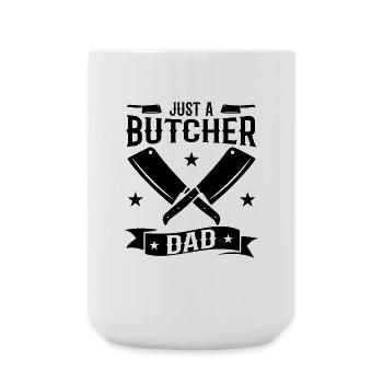 Butcher Dad - Large Mug 440 ml - white - Front