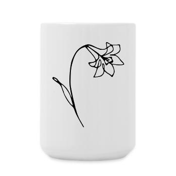 narcissus - Large Mug 440 ml - white - Front