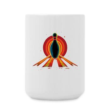 Bowling à l’ancienne - Grande tasse 440 ml - blanc - Devant