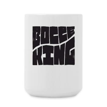 Bocce King Boccespieler Ball mit Jack Bocci Game - Große Tasse 440 ml - Weiß - Vorne