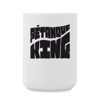 Boules de pétanque King pour la pétanque Boules de pétanque - Grande tasse 440 ml - blanc - Devant