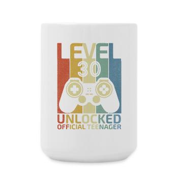 Niveau 30 Débloqué adolescent officiel - Grande tasse 440 ml - blanc - Devant