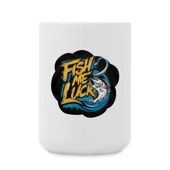 poisson Homme poissonnier Poisson et chance - Grande tasse 440 ml - blanc - Devant