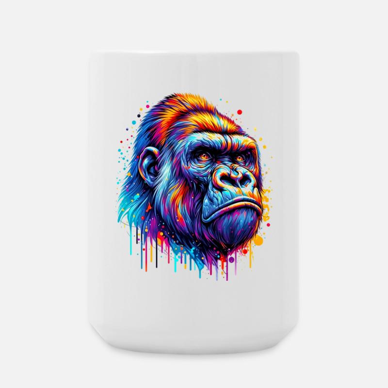Gorilla - Große Tasse 440 ml - Weiß