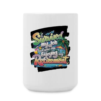 Enjoy Lagoon Retreat - Large Mug 440 ml - white - Front