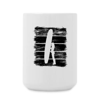 Surfer Girl - Large Mug 440 ml - white - Front