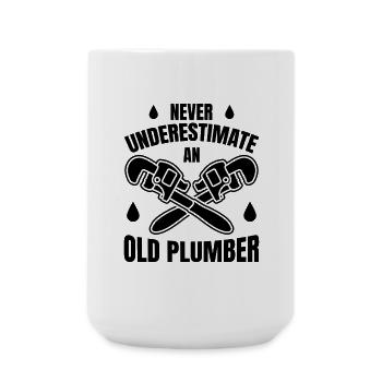 Plumber Grandpa - Large Mug 440 ml - white - Front