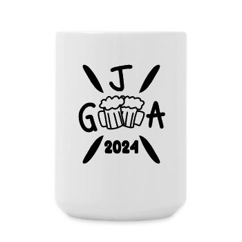JGA 2024 Junggesellenabschied Crew Feier - Große Tasse 440 ml - Weiß - Vorne