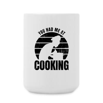 Cooking Saying - Large Mug 440 ml - white - Front