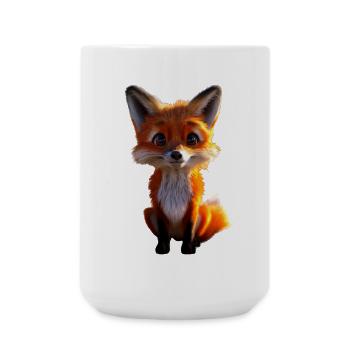 Fox I Love Foxes Red Fox Wild Cute Fox - Large Mug 440 ml - white - Front