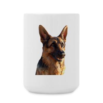 Chien de berger allemand Amour Chien de berger allemand Chiens - Grande tasse 440 ml - blanc - Devant