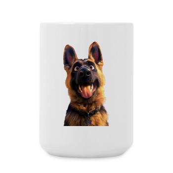 Chien de berger allemand Amour Chien de berger allemand Chiens - Grande tasse 440 ml - blanc - Devant