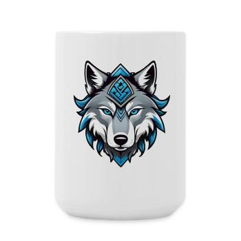 Odin’s Wolf - Große Tasse 440 ml - Weiß - Vorne