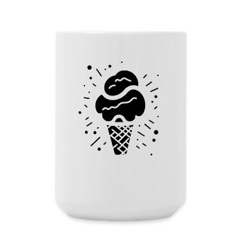 Ice cream - Large Mug 440 ml - white - Front