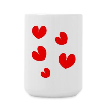MOTHER'S DAY. HAPPY MOTHER'S DAY. MOM - Large Mug 440 ml - white - Front