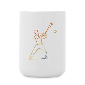 Vintage Baseball Spieler - Große Tasse 440 ml - Weiß - Vorne
