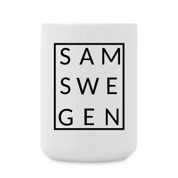 Samswegen framed - Large Mug 440 ml - white - Front