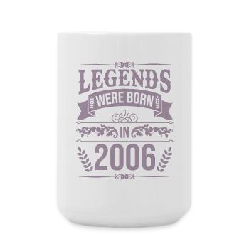 Legends were born in 2006 - Large Mug 440 ml - white - Front